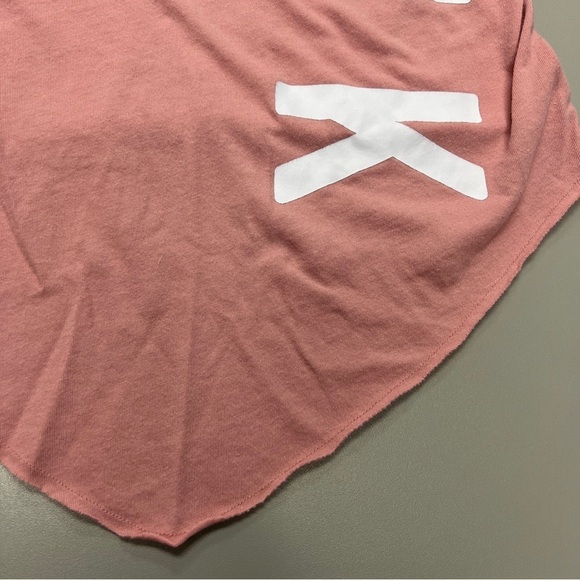 Victoria Secret Pink Tank Top Sz XS  Strappy  Pink Logo   V Neck - Picture 2 of 7